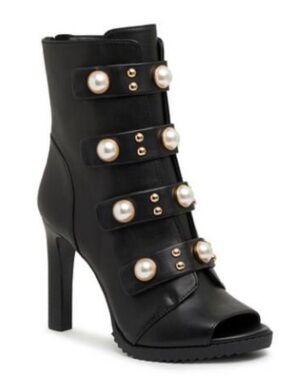 Chic Karl Lagerfeld Paris Pearl Embellished Boots